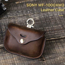 Crazy Horse Leather Headphones Protective Case for Sony WF-1000XM3 Accessories