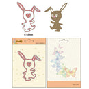 Cutting Dies Scrapbooking DIY Craft Metal Paper Card Rabbit Cartoon Stencil