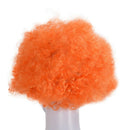 Halloween Men Women Orange Curly Afro Circus Clown Wig K1K4