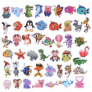 50Pcs Cute cartoon animals DIY notebook suitcase laptop guitar bike sticke3C