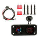 Dual USB Charger Power Cigarette Lighter  Waterproof For Car Boat Motor
