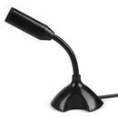 USB Desk Microphone for Computer Gooseneck Mic w/ Stand for Live Streaming A