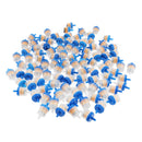100 Stk. Universal Motorcycle Inline Gas Petrol Fuel Filter 6mm 1/4" Blue