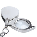 Portable 5X Folding Key Ring Magnifier with Key Chain Daily Magnifying Tool