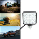 16LED Work Lamp 48W 2880LM 6500K Waterproof Square Car Truck Mini Spotlight