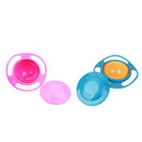 2xSpecial Feeding Toddler Gyro Bowl Dishes 360 Rotating Cup Avoid Food Spill