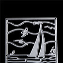 Sailboat Metal Cutting Dies Stencil For Scrapbook Paper Cards Craft Embossing  Z