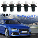5pcs 1.4W T5 Halogen Car Gauge Bulbs for Interior Instrument Light Black