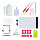 25x Diamond Painting Tools 5D Embroidery Kit Art Accessories Pen w/ Storage Bag
