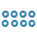 16Pcs 608RS Abec 9 Skateboard Bearing 8x22x7mm for Longboard Inline Blue
