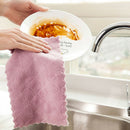10pcs Microfiber Dishcloth Kitchen Washing Cleaning Towel Dish Cloth Rag TEJ
