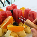 4 pcs Stainless Steel Corn On The Cob Skewers BBQ ngs Sweetcorn Holder Fork C5I5