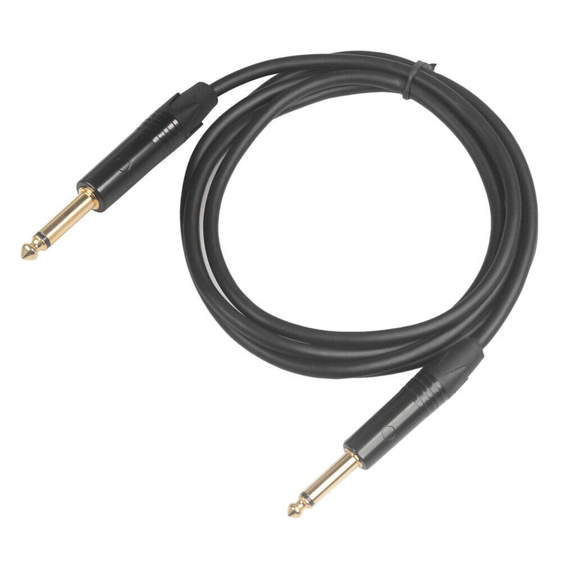 6.35 mm Jack Audio Cable TS Male to Male for Guitar Mixer Amplifier (1.8m) A