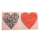 Wooden Rubber Love Heart Stamp For Diary Scrapbooking Card Making DIY Craft MOAU