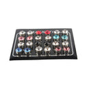 Pack of 12 Pairs Mixed Color Round Crystal Magnetic Earrings for Women Men