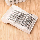 Salon Shears Stand Rack Case Hair Scissors Holder Organizer Storage Tray wi