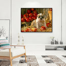 Dog Animal 5D DIY Diamond Painting Full Round Drill Wall Picture (HY038)