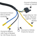 4-Way Flat To 7-Way Rv Blade Trailer End Electrical Adapter Plug