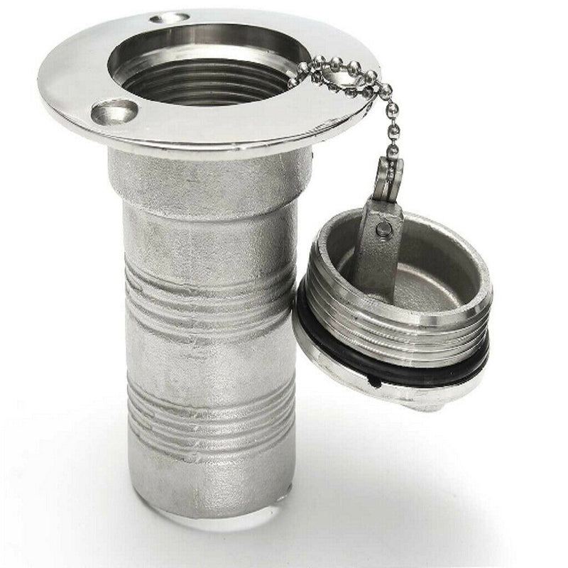 Marine Boat Fuel Deck Fill Filler Keyless Lift Cap 316 Stainless Steel 38mm