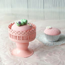 Sweetgo Pink Mini Cupcake Stand Metal Single One Candle Holder Table Decora