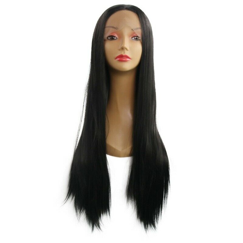 Human Hair Wigs Brazilian Hair Wig Natural Hairline Long Straight Hair Blac