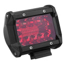 2X 4 Inch Red Led Work Light Bar Flood Spot Driving Fog Lamp Offroad Truck