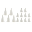 15 Pieces Of Styrofoam Cone Conical Shape