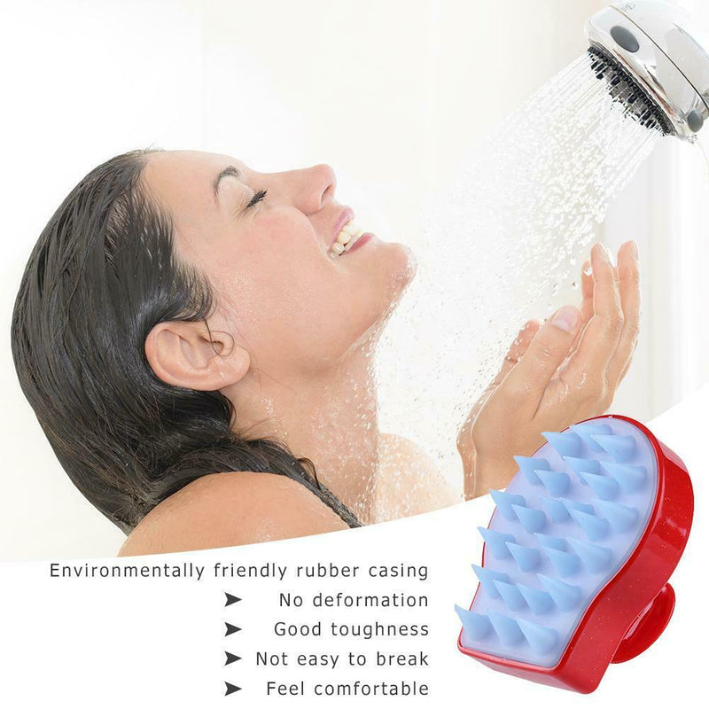 Silicone Teeth Scalp Massage Brushes Hair Washing Comb Body Bath Brush Prop