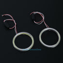 2Pcs 80mm Car LED Lights COB Angel Eyes Circle White Fog Driving Lamp