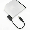 USB 2.0 to Mini Sata II 7+6 13Pin Adapter Converter Cable for Laptop CD/DVD V1G3