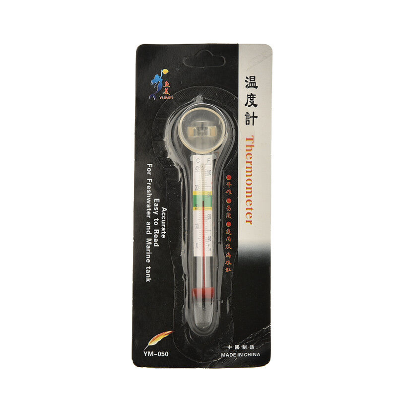 Water Temperature Thermometer Suction Cup For Meter Aquarium Fish Tank JR