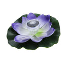 2pcs Artificial Floating Lotus Flower Solar Lights for Garden Pond Swimming Pool