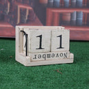 Wooden Perpetual Calendar Retro Rustic Design Living Room Decoration Diy Ye A7O3