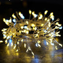 10M 200 LEDs Warm White Firecracker Fairy String Light Christmas Lamp DC 6V US