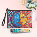 DIY Sun Moon Face Special Shaped Diamond Painting Wristlet Wallet Clutch