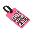 Name Address Label Watermelon Red Soft Plastic Not Your Bag Pattern Luggage Z6C8