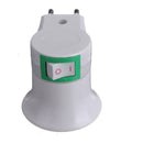 E27 LED Light Male socket to EU Type Plug Adapter Converter W/ ON OFF Button  Z