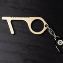 Portable Hand Hygiene Brass Door Opener Elevator Handle Key Press Elevator Tool