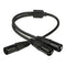 3Pin XLR Male Jack To Dual 2 Male Plug Y Splitter Adaptor Audio Cable Black