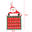 Christmas Advent Calendar Santa Claus Snowman Elk with cloth hooks Decorat Ew