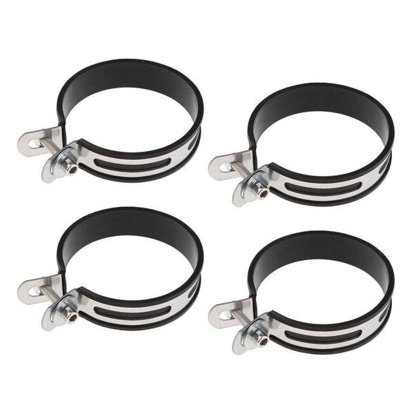 4x Motorcycles Scooter Exhaust Pipe Muffler Holder Clamp Fits 100mm Diameter