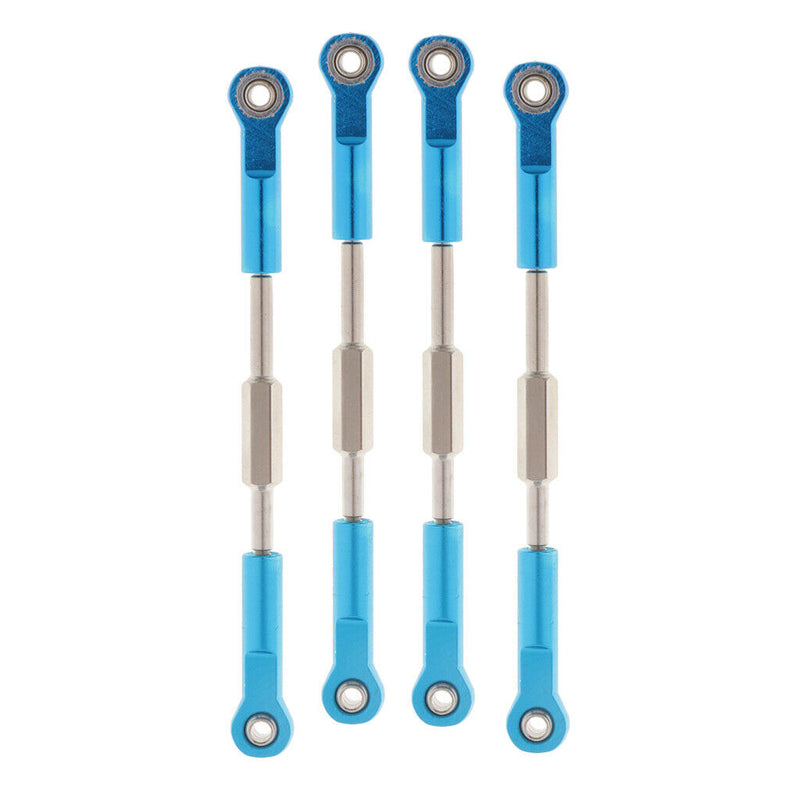 4x Aluminum Steering Linkage Pulling Rod for 1:10 RC Car Truck DIY Parts