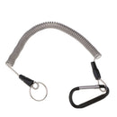3x Safety Fishing Coiled Lanyards Safety Rope Steel Wire Coiled Fishing Rope