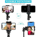 17.5" to 51" Selfie Stick Tripod Extendable Stand w/ Remote + Phone Holder