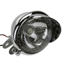 Motorcycle LED Headlight Passing Light Angel Eye 12V Spot Lamp Universal