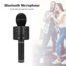 Bluetooth Karaoke Microphone Wireless Speaker Handheld Studio Mic (Black)