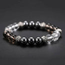 color mixing 8cm excellent jewelry black matte agate energy stone bracelet ï¼W