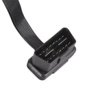16Pin ELM327 OBDII Male To Dual Female Y Splitter Elbow Extension Cable Lead ME