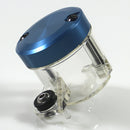 Blue Universal Aluminum Clutch Fuel Gas Oil Cylinder Tank Cup Bottle Scooter