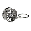 Wheel Rim Keychain Creative Auto Part Car Keyring Key Chain Ring Keyfob  FDB